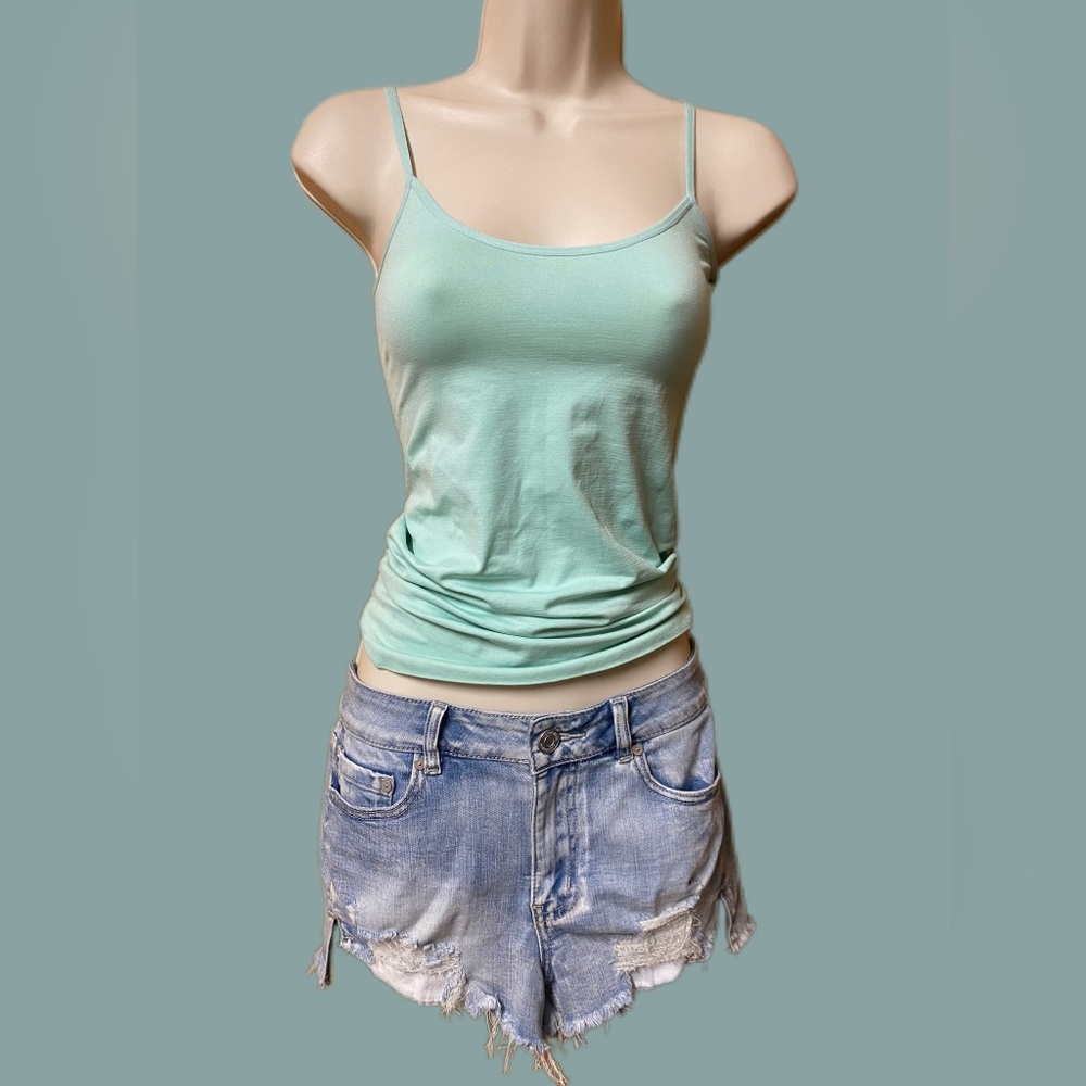 💚Charlotte Russe Womens Juniors Mint Cami Tank S/M